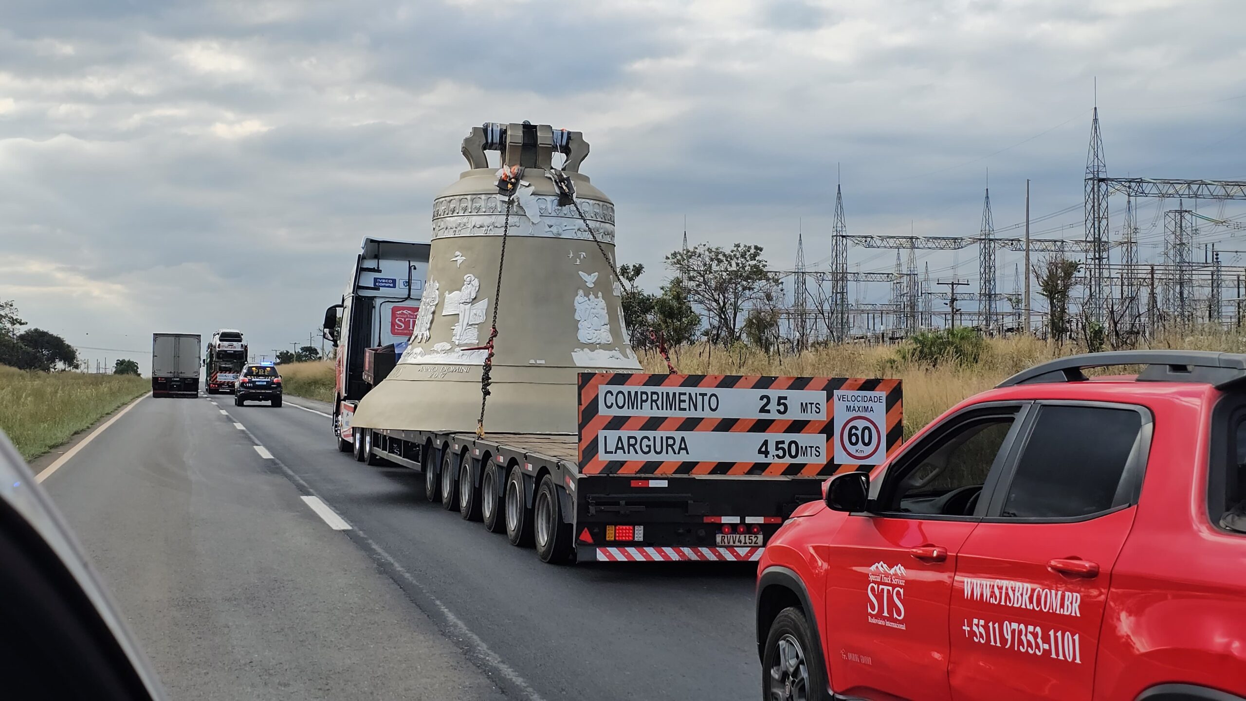 Vox Patris: maior sino que badala do mundo chega a Goiás e será conduzido em carreata até Trindade