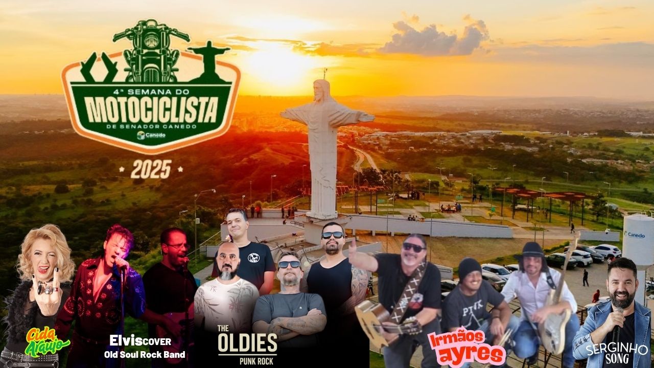 Senador Canedo antecipa celebração do Dia do Motociclista com programação cultural e solidária neste sábado (19)