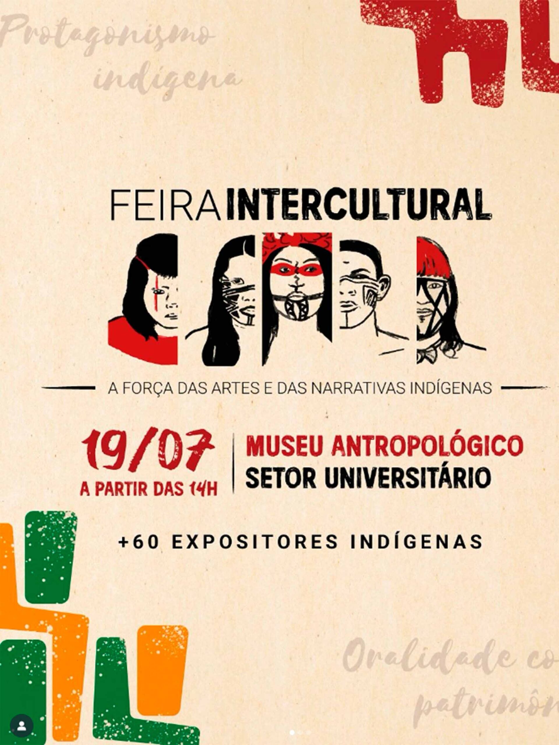 5ª Feira Intercultural do Museu Antropológico reúne arte, saberes e culturas na Praça Universitária