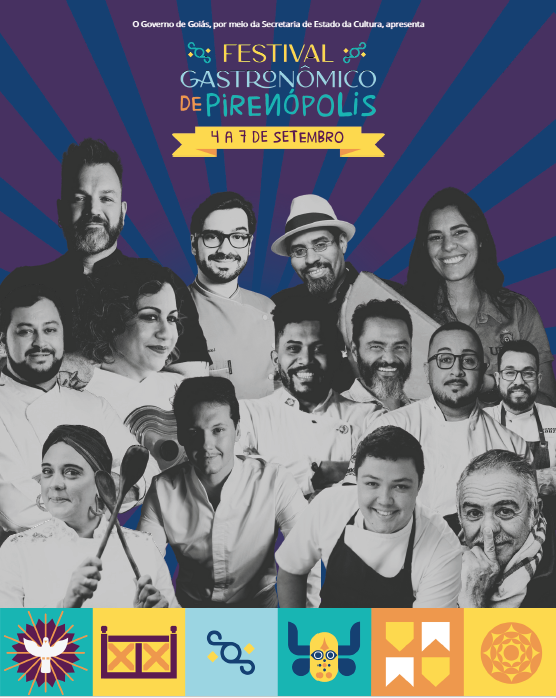 Cartaz do Festival Gastronômico de Pirenópolis, setembro.