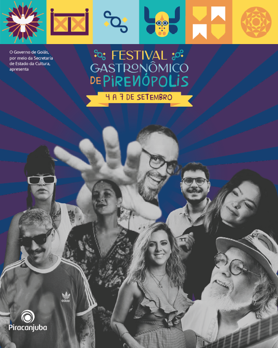 Cartaz do Festival Gastronômico de Pirenópolis, setembro.