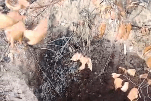 Fenda é identificada no Parque Estadual Serra Azul durante ações de combate a incêndio