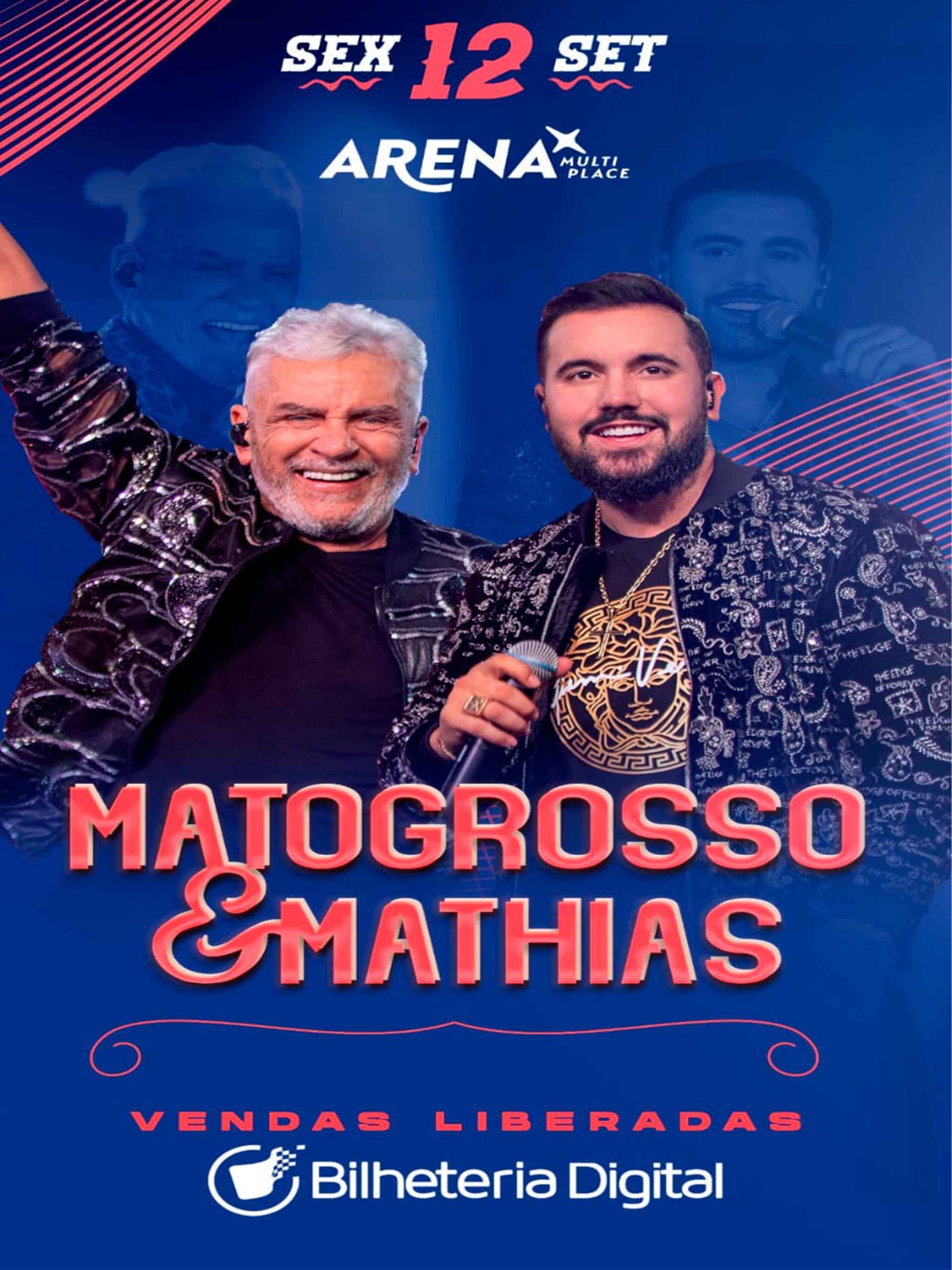 Matogrosso & Mathias retornam a Goiânia para show na Arena Multiplace