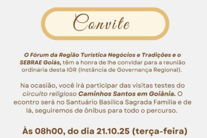 Experiência teste do Roteiro Sagrada Família impulsiona o Circuito Caminhos Santos em Goiânia