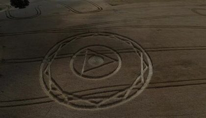 Círculos misteriosos voltam a aparecer em lavouras de Ipuaçu, Santa Catarina