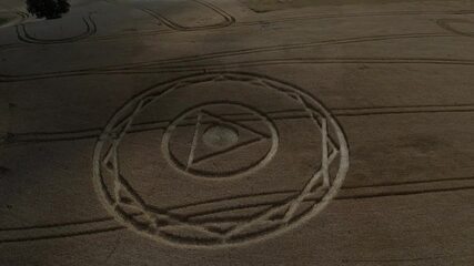 Círculos misteriosos voltam a aparecer em lavouras de Ipuaçu, Santa Catarina