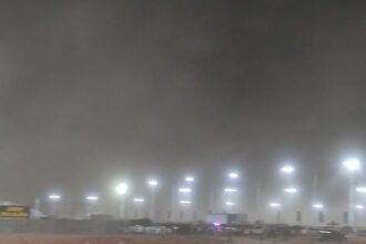 Temporal de areia interrompe treino da Stock Car em Cuiabá