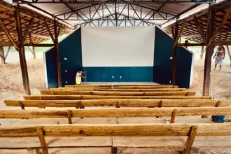 Primeiro cinema em terra indígena do Brasil é inaugurado na aldeia Koprer, em Tocantins