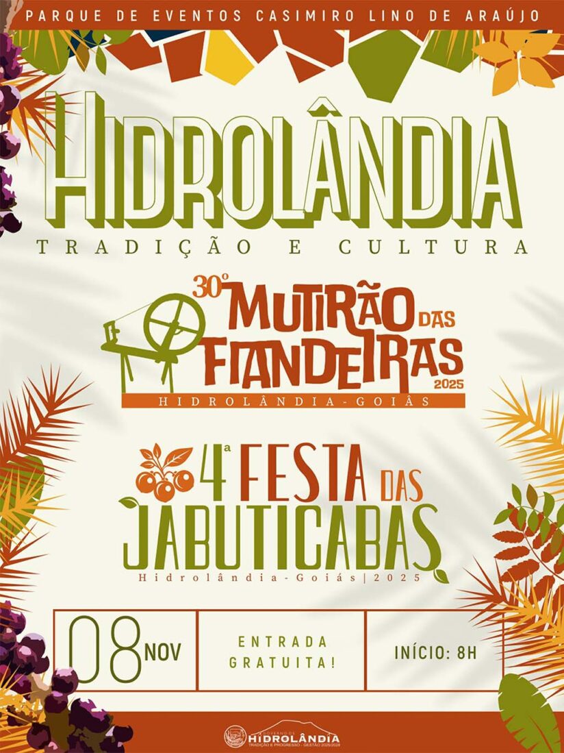 Hidrolândia revive suas raízes no 30º Mutirão das Fiandeiras e 4ª Festa da Jabuticaba