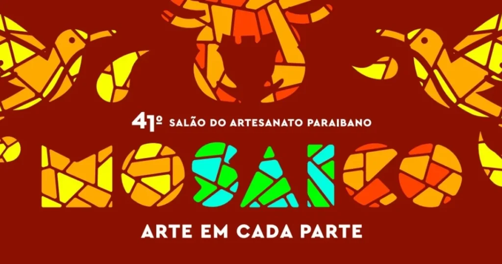 Mosaico: atração principal do 41º Salão do Artesanato Paraibano em João Pessoa, de 9 de janeiro a 1º de fevereiro