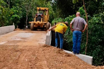 Uruaçu entrega nova ponte de concreto no Córrego do Vereda, garantindo segurança e durabilidade para gerações