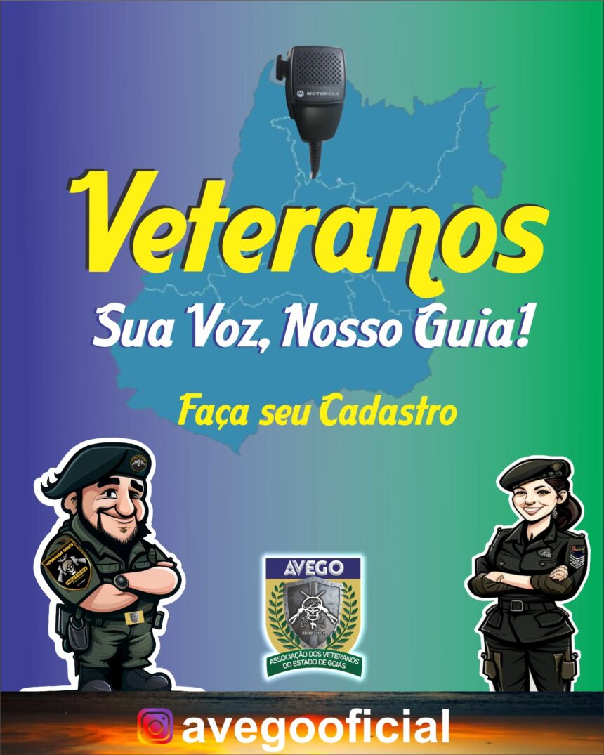 AVEGO lança cadastro de veteranos para fortalecer o amparo e planejar ações de 2026
