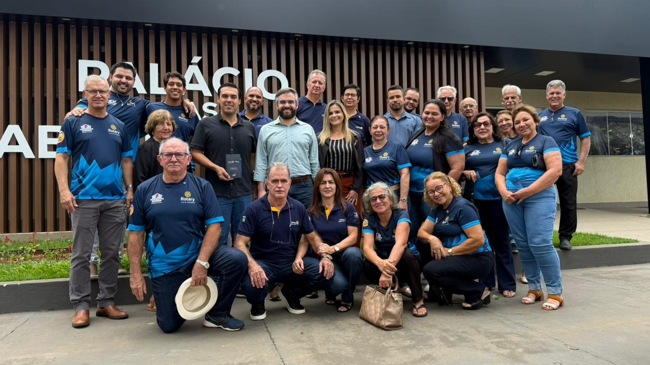 Governador do Rotary fortalece parcerias e projetos sociais em visita a Hidrolândia