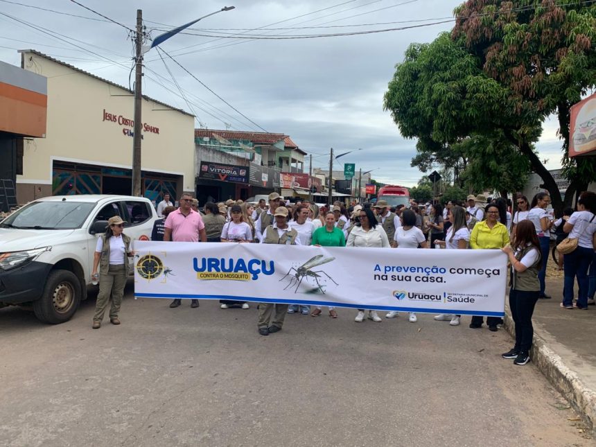 Uruaçu vai às ruas em ação coletiva para frear avanço da dengue