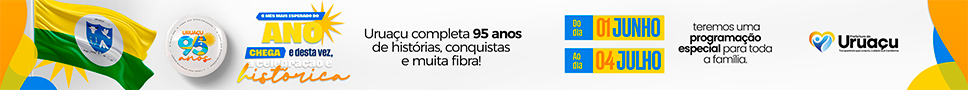 Banner 94 anos de Uruaçu, datas comemorativas