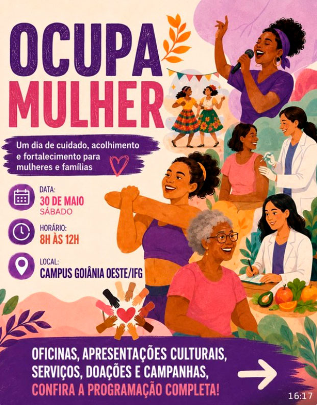 Ouvidoria da Mulher e IFG realizam Ocupa Mulher com serviços e cultura na Região Oeste de Goiânia