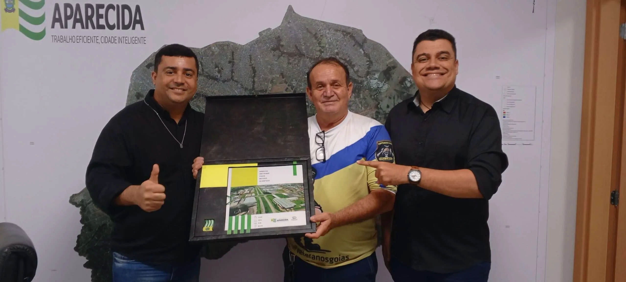 Coronel Almeida e Diego Passos Visam Fortalecer Parceria Entre AVEGO e Prefeitura de Aparecida de Goiânia Coronel Almeida e Diego Passos Visam Fortalecer Parceria Entre AVEGO e Prefeitura de Aparecida de Goiânia