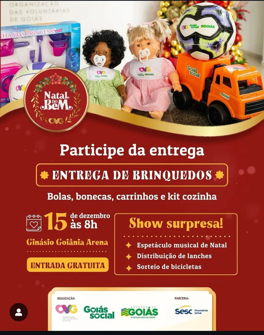 Alegria e Solidariedade no Natal: Goiânia Arena Será Palco de Grande Festa Alegria e Solidariedade no Natal: Goiânia Arena Será Palco de Grande Festa